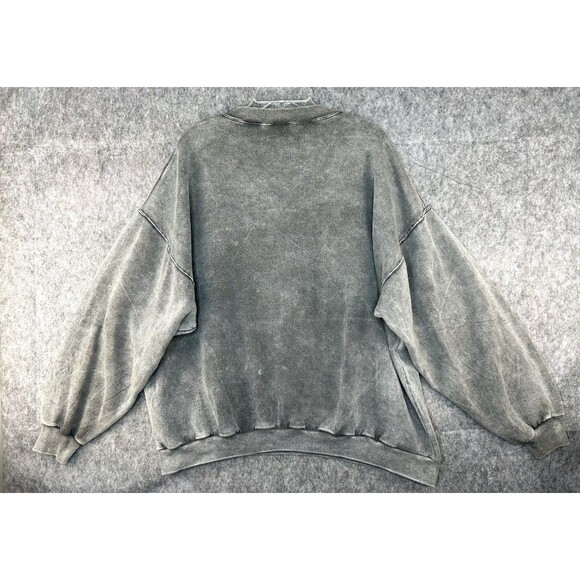 Vintage 90s Wolf Nature Sweatshirt Men’s Size 2XL Gray Crewneck Animal USA Y2K - Picture 6 of 10